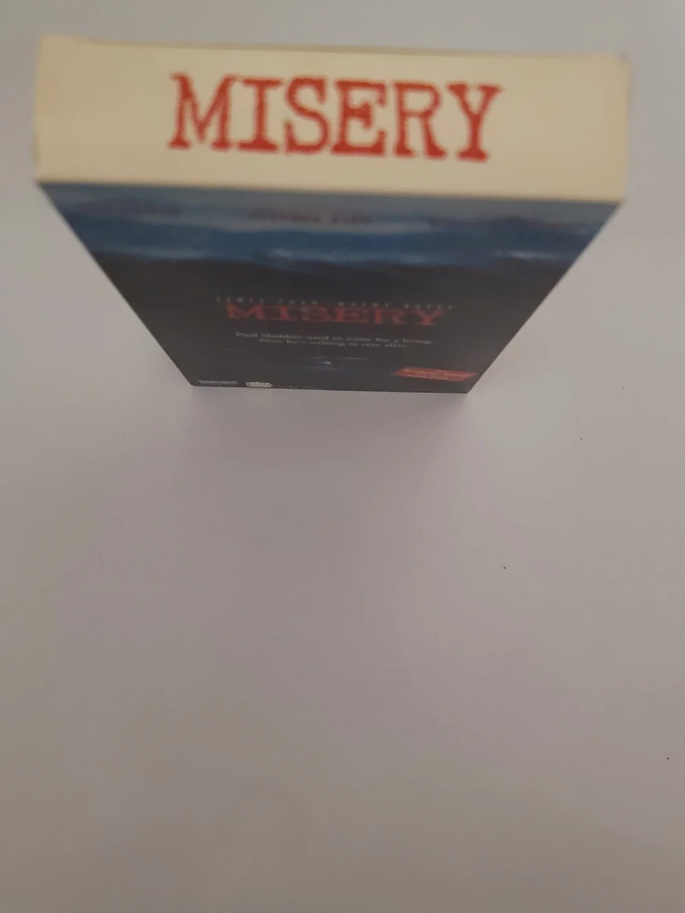 MISERY VHS Movie Tape - Classic Thriller (Black, Blue, Red Cover)